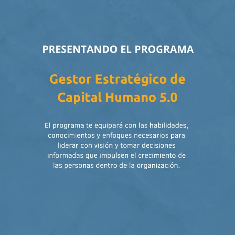imagen portada Gestor Estratégico de Capital Humano 5.0